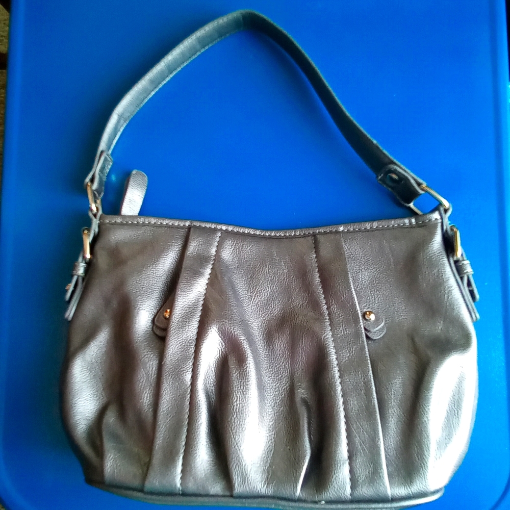 Vintage Nine & Co. Baguette Bag Purse Silver Y2K 90s